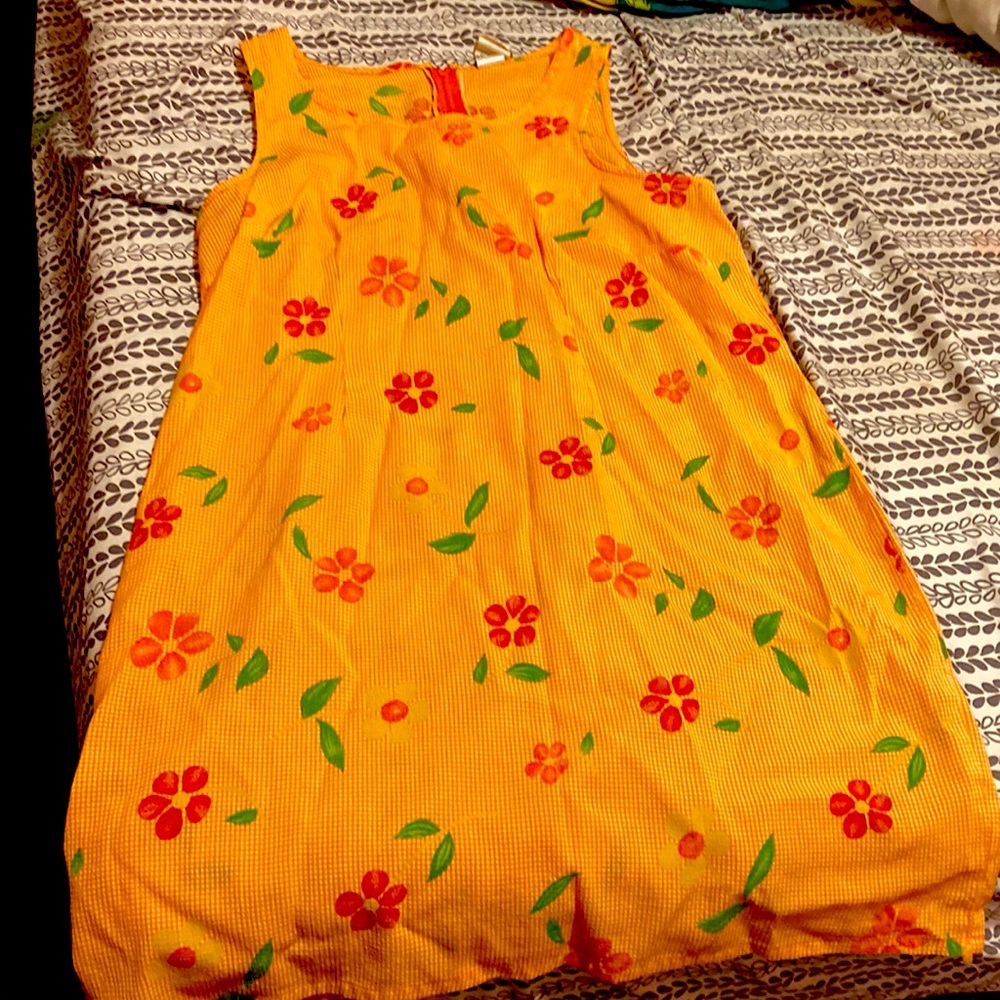 Floral Orange Dress